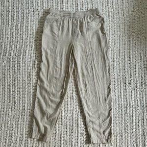 Women’s Old Navy High-Waisted Crop Linen-Blend Pants